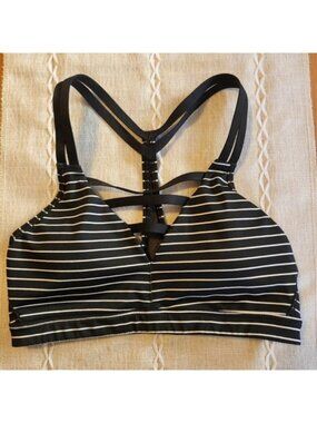 Victoria's Secret VSX Sport Racerback Sports Bra Black Activewear Yoga Gym xs